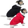 HuaLiSiJi Dog Hoodie for Small Dogs, Warm and Lightweight, Soft Texture, Black + Red, XL view 1