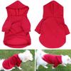 HuaLiSiJi Dog Hoodie for Small Dogs, Warm and Lightweight, Soft Texture, Black + Red, XL view 3