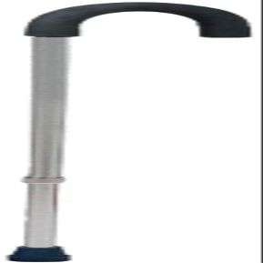 Folding Leather Aging Walker Cane, Aluminum Alloy Travel Walking Stick