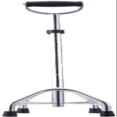 HWSY Four-Legged Walking Cane, Aluminum Alloy and Stainless Steel, Four-Position Adjustment