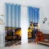 AKATIE Race Car Sports Blackout Curtains, Thermal and Noise-Reducing, 200 x 200 cm view 2