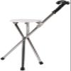 HWSY Practical Stainless Steel Crutches, Foldable, with Non-Slip Tips, PP Pads, 22 mm Tubes view 1