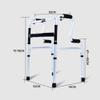 HWSY Compact Medical Rollator Walker for Adults, Lightweight Folding Aluminum Frame view 3
