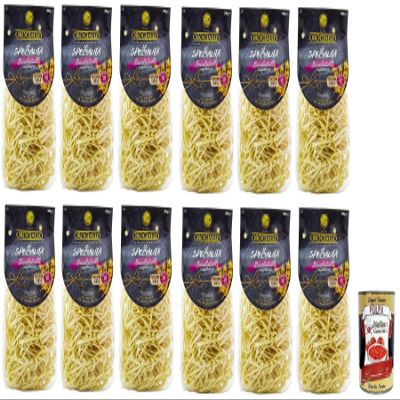 Italian Gourmet Scialatielli Pasta, 12 x 500 g, Durum Wheat Pasta