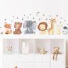 Animal Wall Stickers for Kids’ Rooms – Elephant, Penguin, Giraffe & Rabbit view 4