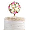 Wedding Cake Topper, Mr & Mrs Acrylic Cake Decoration view 1
