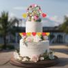 Wedding Cake Topper, Mr & Mrs Acrylic Cake Decoration view 3