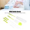 5-Piece Water Bottle and Cup Brush Set, Long Handles, Green view 4