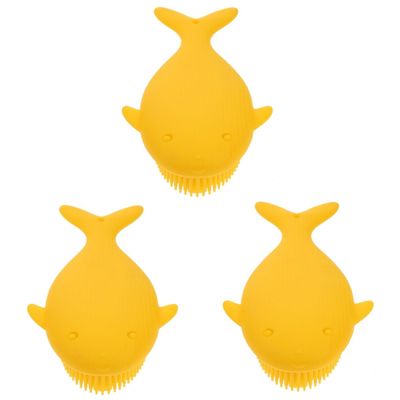 FRCOLOR 3-Piece Silicone Baby Scalp Brushes