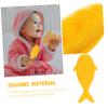 FRCOLOR 3-Piece Silicone Baby Scalp Brushes view 2