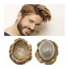 Men’s Toupee, Soft Real European Hair, 0.10/12 mm Silicone, Durable Full PU-Injection Base, 6 in, Short Hair, 120% Density view 1