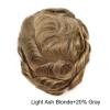 Men’s Toupee, Soft Real European Hair, 0.10/12 mm Silicone, Durable Full PU-Injection Base, 6 in, Short Hair, 120% Density view 2