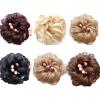 Curly Wavy Synthetic Donut Bun Hairpiece with Elastic Band view 3