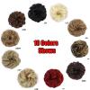 Curly Wavy Synthetic Donut Bun Hairpiece with Elastic Band view 4