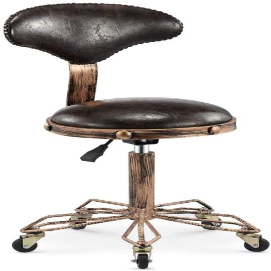 Robust Adjustable Rolling Stool with Wheels for Massage, Spa & Salon (Style No. 2)