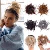 Synthetic Messy Bun Hairpiece with Elastic Band view 2