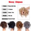 Synthetic Messy Bun Hairpiece with Elastic Band view 3