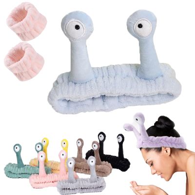 Donubiiu Snail Makeup Headband, Blue