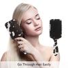 Black and White Leopard Hair Brush for Women and Girls, Anti-Static Air-Cushion Comb for Long, Thick, Curly, Wavy, Dry, or Damaged Hair view 2