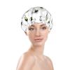 Women's Adjustable Duck Sunglasses Shower Cap, Double Waterproof, Reusable Hair Protection view 3