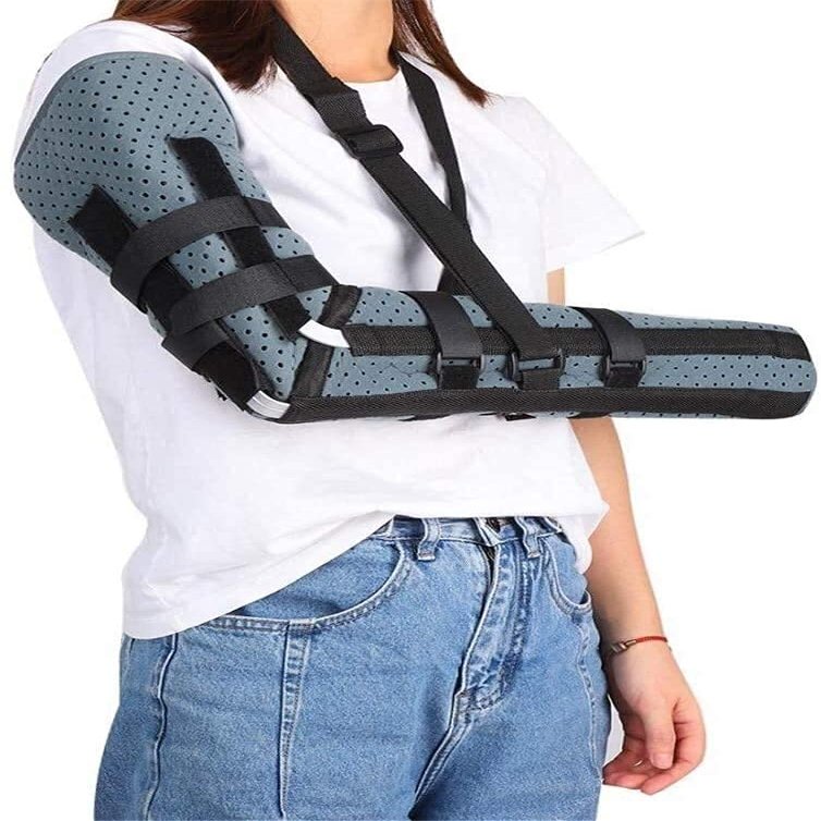 Medical Arm Sling and Shoulder Immobilizer, Adjustable for Left or Right Arm