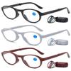VEVESMUNDO Round Blue-Light-Blocking Folding Reading Glasses, 3-Pack, +1.5 view 1