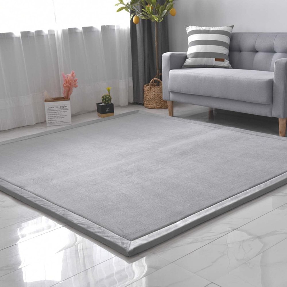 TALCON Extra-Soft Shaggy Non-Slip Baby Crawling Mat