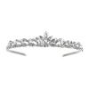 Silver-Tone Crystal Tiara with Sparkling Rhinestones view 1