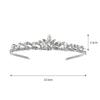 Silver-Tone Crystal Tiara with Sparkling Rhinestones view 3