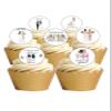 24 Pre-Cut Edible Wafer Paper Cake Decorations – Will You Be My Bridesmaid/Maid of Honour/Flower Girl view 1