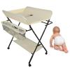 Homewell Baby Changing Table with Foldable Changing Station, Pad, Safety Belt and Storage view 1