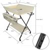 Homewell Baby Changing Table with Foldable Changing Station, Pad, Safety Belt and Storage view 2