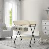 Homewell Baby Changing Table with Foldable Changing Station, Pad, Safety Belt and Storage view 3
