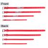 SARUEL DIY Personalized Name Dog Collar with Buckle, Red, L view 4
