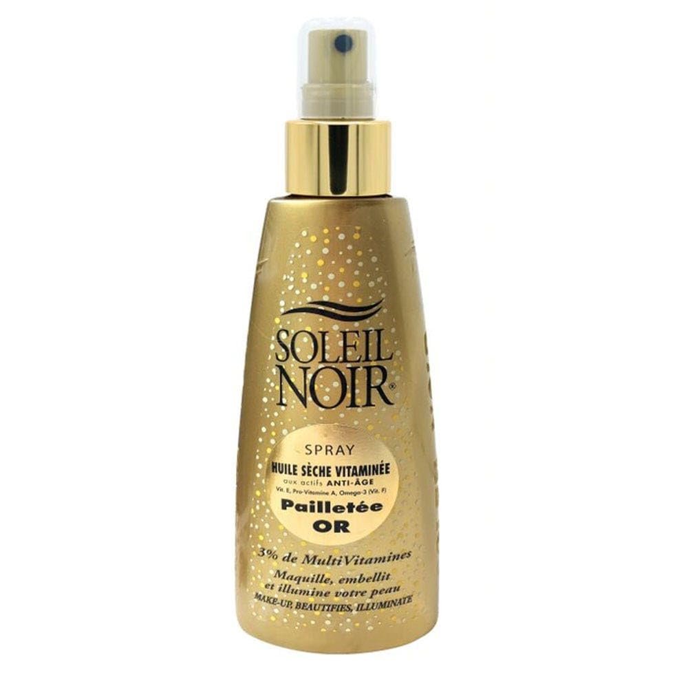 Soleil Noir Dry Oil Spray, Vitamin Glitter, Gold, 150 ml