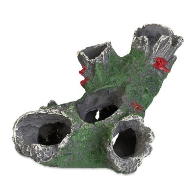 Relaxdays Aquarium Decor, Log Hideout for Fish & Shrimp
