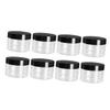 Healeved 8-Pack 120 ml Small PET Cream Jars, Round, Leakproof view 1