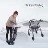 HWSY Rollator Walker, Upright, Ultra-Lightweight Aluminum, 4-Wheel Walker for Seniors view 4