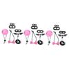 Mipcase 3-Piece Valentine’s Day Outfit Set with Lizard Leashes, Hats and Bow Ties view 1