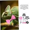 Mipcase 3-Piece Valentine’s Day Outfit Set with Lizard Leashes, Hats and Bow Ties view 2