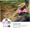 Mipcase 3-Piece Valentine’s Day Outfit Set with Lizard Leashes, Hats and Bow Ties view 3
