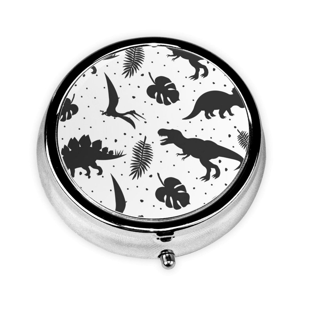 Dinosaur Leaf Pill Organizer, 3 Compartments