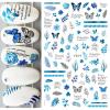 Nail Art Stickers, Winter Christmas Trees and Snowflakes, F819 view 1
