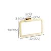 FFOCCO Gold Square Wall-Mounted Towel Ring view 2