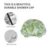 Blue Green Pea Leaf Reusable Shower Cap view 4