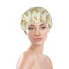Shower Cap, Golden Retriever Dog Design, Reusable, Elastic, Soft, Waterproof, for All Hair Lengths view 3