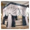 BUJOG Princess Bed Canopy, Double-Layer Mosquito Net with Bed Curtains, Dust Blocking, for King-Size Beds, with Holder, 1.8 x 2.2 m view 1