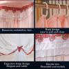 BUJOG Princess Bed Canopy, Double-Layer Mosquito Net with Bed Curtains, Dust Blocking, for King-Size Beds, with Holder, 1.8 x 2.2 m view 4