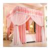 BUJOG Pink Princess-Style Bed Canopy Mosquito Net, 150 x 200 x 200 cm view 1