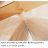 BUJOG Pop-Up Bed Canopy Net Tent, 3-Sided, with Mesh Floor, Portable Foldable Travel Design, White, 1.2 m view 3